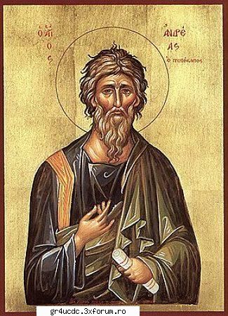 aceasta luna, ziua a treizecea, pomenirea slavitului si tot laudatului apostol andrei, cel era din